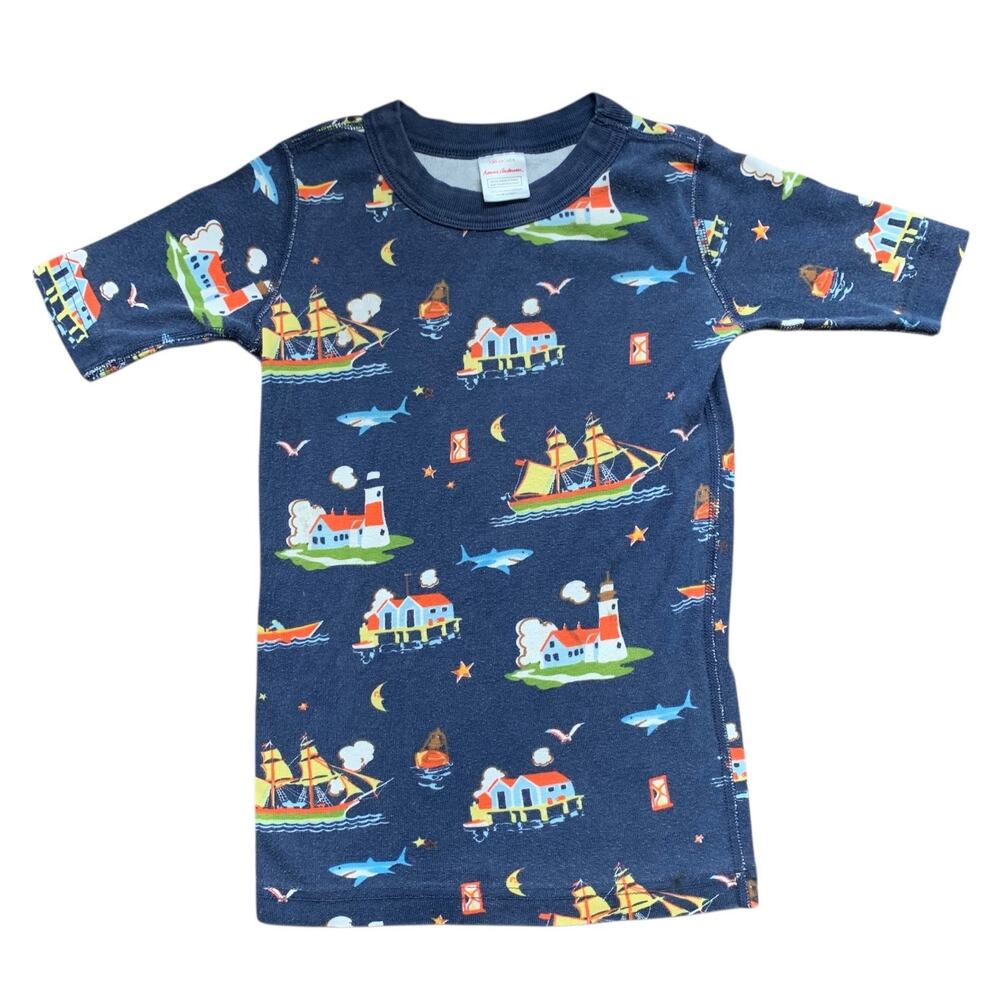 Hanna Andersson Pirate Port Short Johns Pajamas - Picture 3 of 8